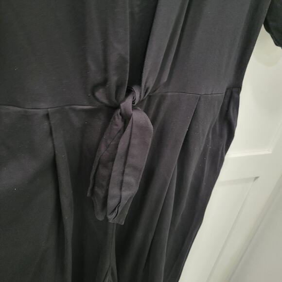 Banana Republic Poplin Twist Front Cropped Puff Sleeve Jumpsuit Size 12 - Picture 5 of 13